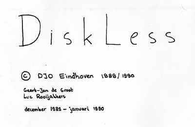 DiskLess, schematics title