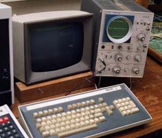 monitor and keyboard